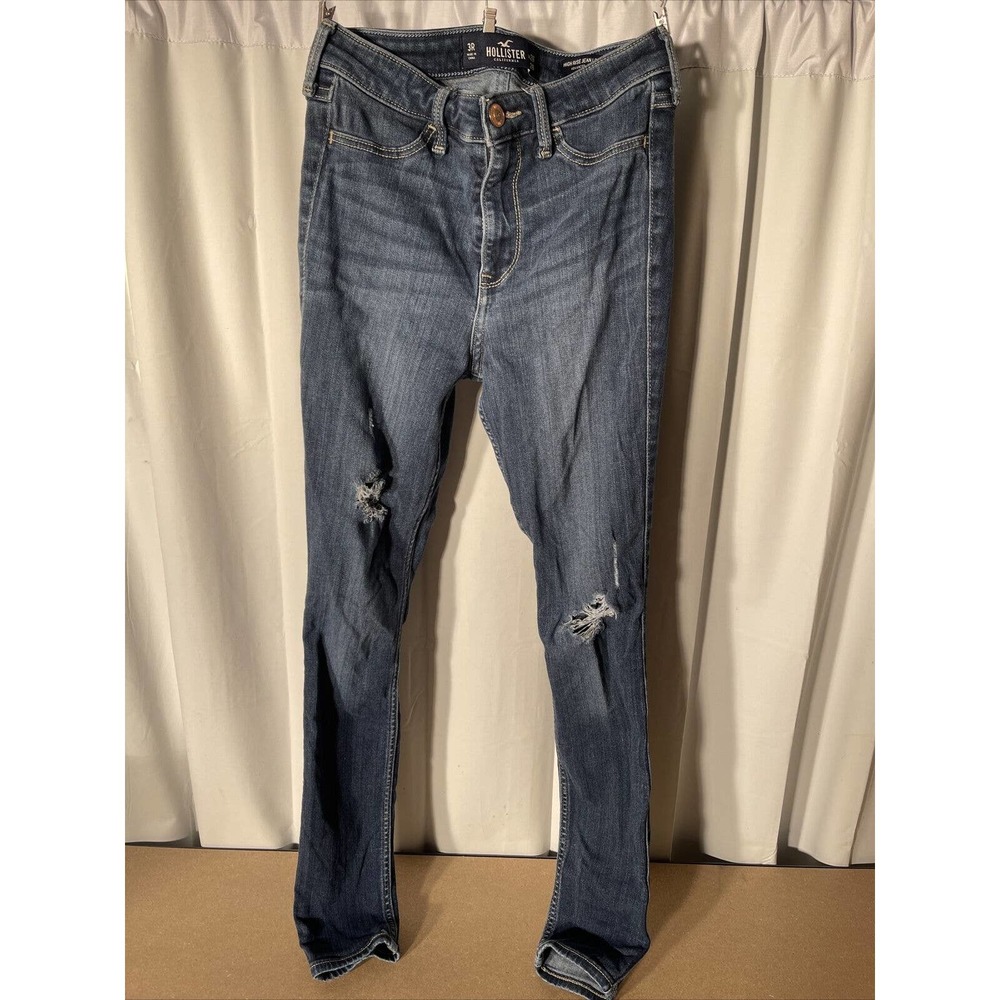 Hollister Womens High Rise Jean Leggings•Distressed• Size:3R•W 26 x L 28